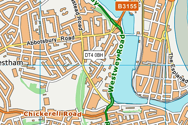 DT4 0BH map - OS VectorMap District (Ordnance Survey)