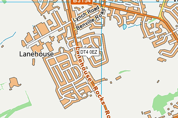 DT4 0EZ map - OS VectorMap District (Ordnance Survey)