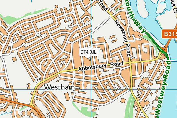 DT4 0JL map - OS VectorMap District (Ordnance Survey) DT4 0JL map - OS VectorMap District (Ordnance Survey)