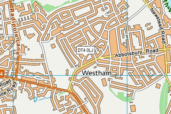 DT4 0LJ map - OS VectorMap District (Ordnance Survey) DT4 0LJ map - OS VectorMap District (Ordnance Survey)
