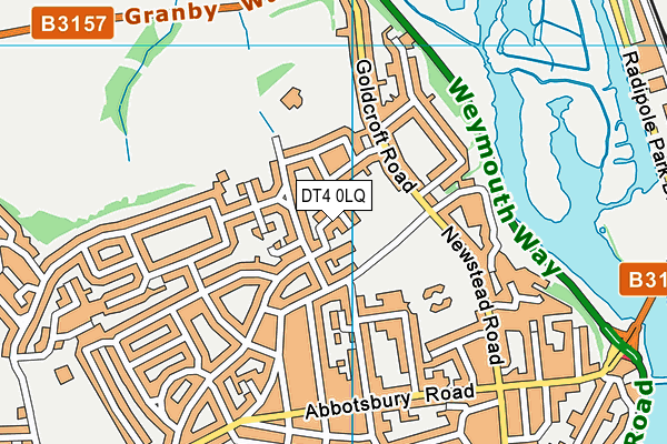 DT4 0LQ map - OS VectorMap District (Ordnance Survey) DT4 0LQ map - OS VectorMap District (Ordnance Survey)