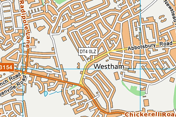 DT4 0LZ map - OS VectorMap District (Ordnance Survey) DT4 0LZ map - OS VectorMap District (Ordnance Survey)