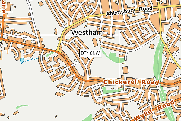 DT4 0NW map - OS VectorMap District (Ordnance Survey)