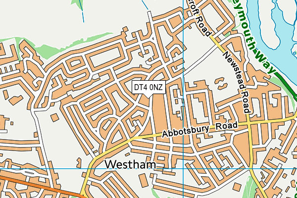 DT4 0NZ map - OS VectorMap District (Ordnance Survey) DT4 0NZ map - OS VectorMap District (Ordnance Survey)