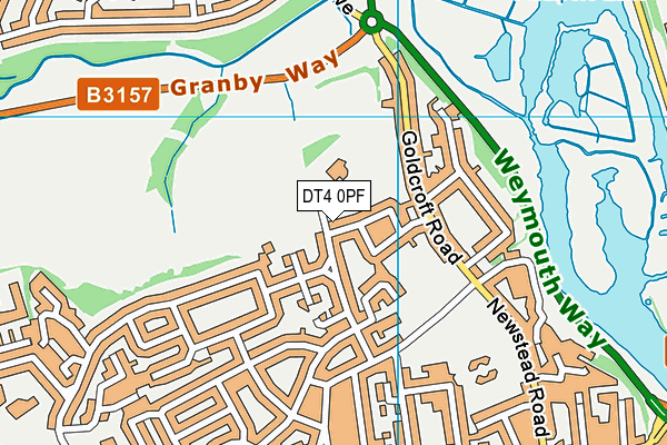 DT4 0PF map - OS VectorMap District (Ordnance Survey) DT4 0PF map - OS VectorMap District (Ordnance Survey)