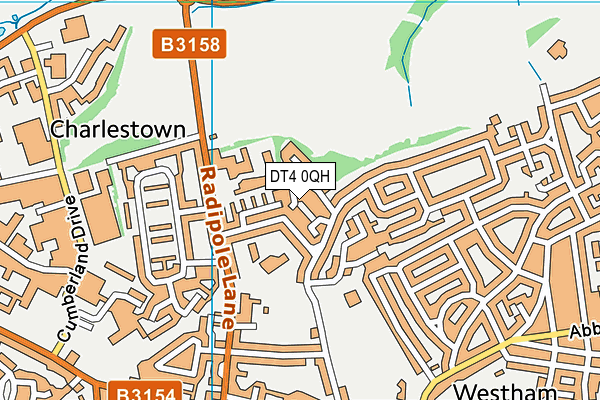 DT4 0QH map - OS VectorMap District (Ordnance Survey) DT4 0QH map - OS VectorMap District (Ordnance Survey)