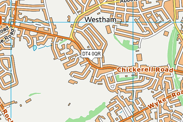 DT4 0QR map - OS VectorMap District (Ordnance Survey)