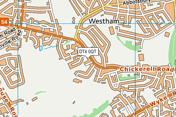 DT4 0QT map - OS VectorMap District (Ordnance Survey) DT4 0QT map - OS VectorMap District (Ordnance Survey)