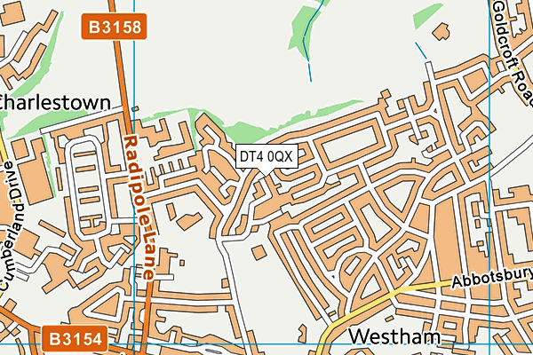 DT4 0QX map - OS VectorMap District (Ordnance Survey) DT4 0QX map - OS VectorMap District (Ordnance Survey)