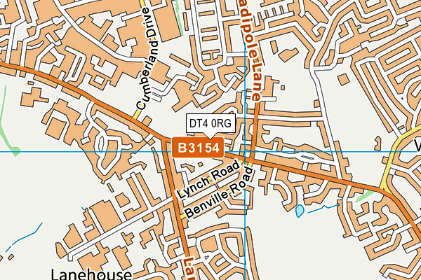 DT4 0RG map - OS VectorMap District (Ordnance Survey) DT4 0RG map - OS VectorMap District (Ordnance Survey)