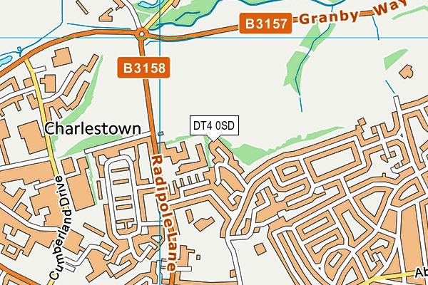 DT4 0SD map - OS VectorMap District (Ordnance Survey) DT4 0SD map - OS VectorMap District (Ordnance Survey)