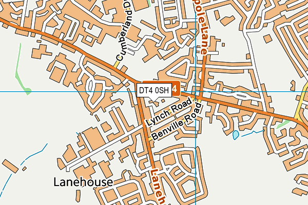 DT4 0SH map - OS VectorMap District (Ordnance Survey) DT4 0SH map - OS VectorMap District (Ordnance Survey)
