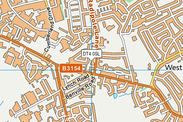 DT4 0SL map - OS VectorMap District (Ordnance Survey) DT4 0SL map - OS VectorMap District (Ordnance Survey)