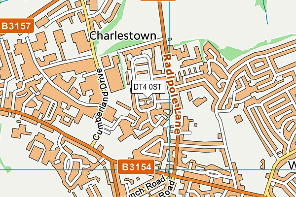 DT4 0ST map - OS VectorMap District (Ordnance Survey) DT4 0ST map - OS VectorMap District (Ordnance Survey)