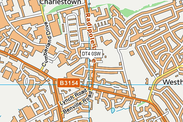 DT4 0SW map - OS VectorMap District (Ordnance Survey) DT4 0SW map - OS VectorMap District (Ordnance Survey)