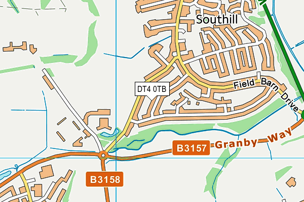 DT4 0TB map - OS VectorMap District (Ordnance Survey) DT4 0TB map - OS VectorMap District (Ordnance Survey)