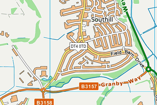 DT4 0TD map - OS VectorMap District (Ordnance Survey) DT4 0TD map - OS VectorMap District (Ordnance Survey)