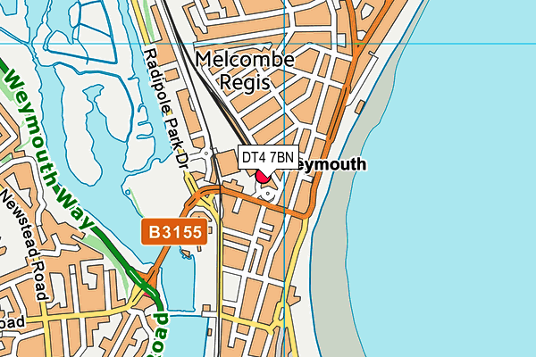 DT4 7BN map - OS VectorMap District (Ordnance Survey) DT4 7BN map - OS VectorMap District (Ordnance Survey)