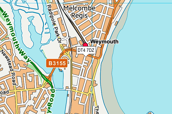 DT4 7DZ map - OS VectorMap District (Ordnance Survey) DT4 7DZ map - OS VectorMap District (Ordnance Survey)