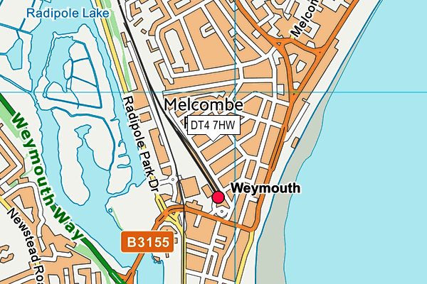 DT4 7HW map - OS VectorMap District (Ordnance Survey) DT4 7HW map - OS VectorMap District (Ordnance Survey)