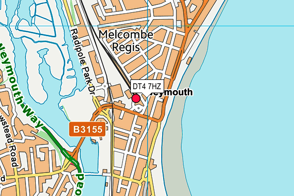 DT4 7HZ map - OS VectorMap District (Ordnance Survey) DT4 7HZ map - OS VectorMap District (Ordnance Survey)