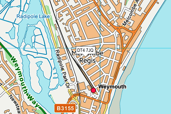 DT4 7JQ map - OS VectorMap District (Ordnance Survey) DT4 7JQ map - OS VectorMap District (Ordnance Survey)