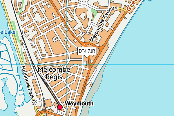 DT4 7JR map - OS VectorMap District (Ordnance Survey) DT4 7JR map - OS VectorMap District (Ordnance Survey)