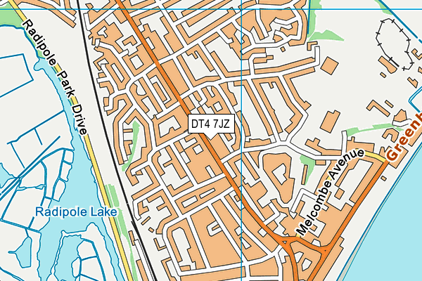 DT4 7JZ map - OS VectorMap District (Ordnance Survey) DT4 7JZ map - OS VectorMap District (Ordnance Survey)
