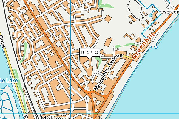 DT4 7LQ map - OS VectorMap District (Ordnance Survey) DT4 7LQ map - OS VectorMap District (Ordnance Survey)