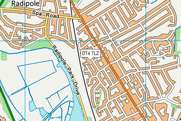 DT4 7LZ map - OS VectorMap District (Ordnance Survey) DT4 7LZ map - OS VectorMap District (Ordnance Survey)