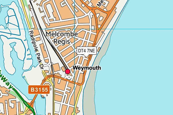 DT4 7NE map - OS VectorMap District (Ordnance Survey) DT4 7NE map - OS VectorMap District (Ordnance Survey)