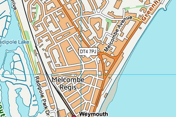 DT4 7PJ map - OS VectorMap District (Ordnance Survey) DT4 7PJ map - OS VectorMap District (Ordnance Survey)