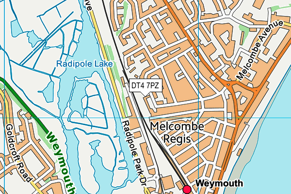 DT4 7PZ map - OS VectorMap District (Ordnance Survey) DT4 7PZ map - OS VectorMap District (Ordnance Survey)