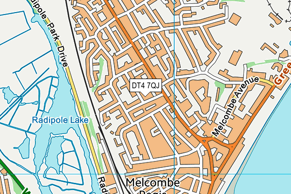 DT4 7QJ map - OS VectorMap District (Ordnance Survey) DT4 7QJ map - OS VectorMap District (Ordnance Survey)