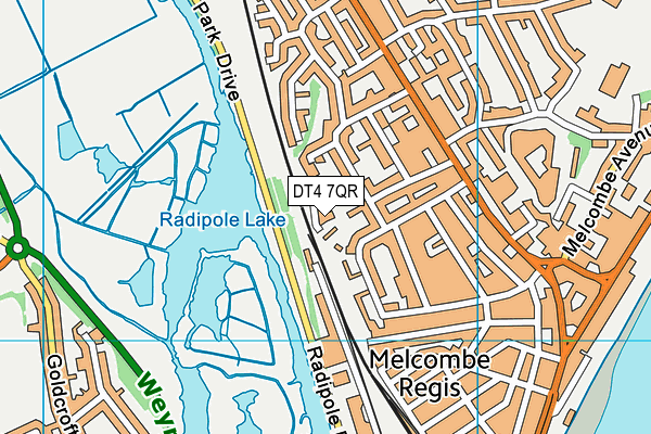 DT4 7QR map - OS VectorMap District (Ordnance Survey)