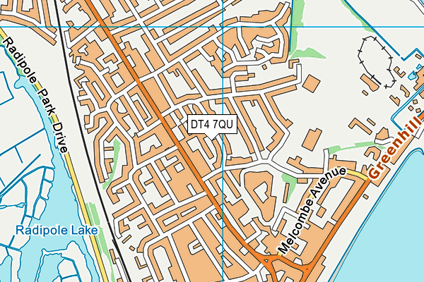 DT4 7QU map - OS VectorMap District (Ordnance Survey) DT4 7QU map - OS VectorMap District (Ordnance Survey)