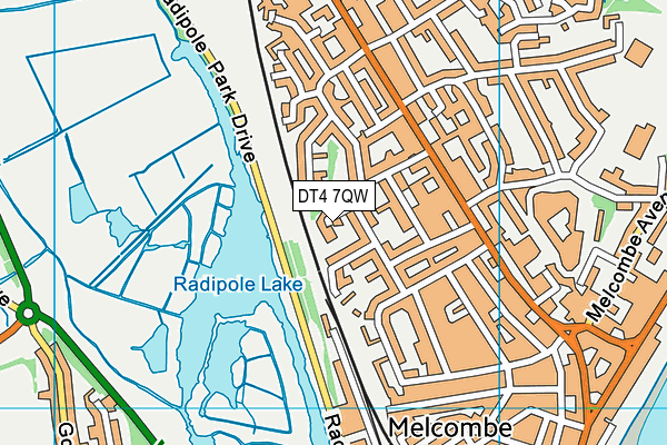 DT4 7QW map - OS VectorMap District (Ordnance Survey) DT4 7QW map - OS VectorMap District (Ordnance Survey)
