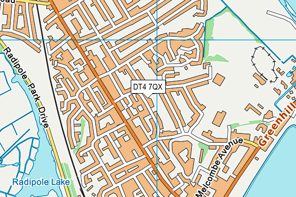 DT4 7QX map - OS VectorMap District (Ordnance Survey) DT4 7QX map - OS VectorMap District (Ordnance Survey)