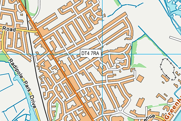 DT4 7RA map - OS VectorMap District (Ordnance Survey) DT4 7RA map - OS VectorMap District (Ordnance Survey)