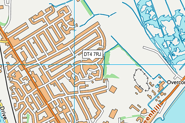 DT4 7RJ map - OS VectorMap District (Ordnance Survey) DT4 7RJ map - OS VectorMap District (Ordnance Survey)