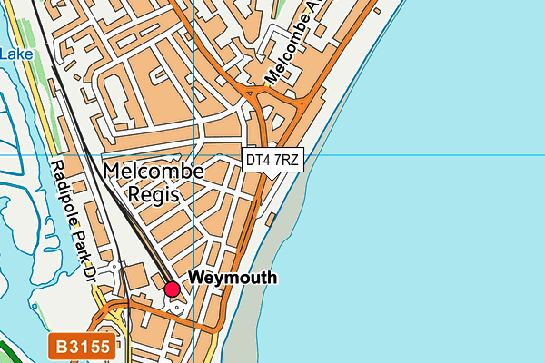 DT4 7RZ map - OS VectorMap District (Ordnance Survey) DT4 7RZ map - OS VectorMap District (Ordnance Survey)