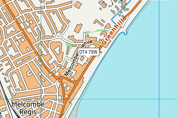 DT4 7SW map - OS VectorMap District (Ordnance Survey) DT4 7SW map - OS VectorMap District (Ordnance Survey)