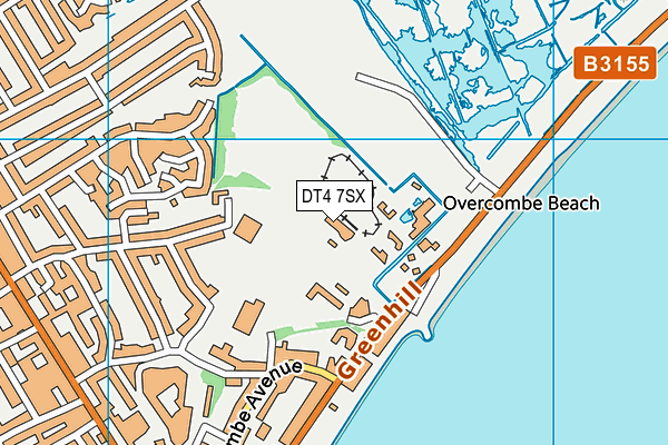 DT4 7SX map - OS VectorMap District (Ordnance Survey) DT4 7SX map - OS VectorMap District (Ordnance Survey)