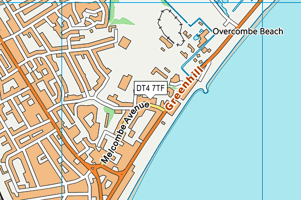 DT4 7TF map - OS VectorMap District (Ordnance Survey) DT4 7TF map - OS VectorMap District (Ordnance Survey)