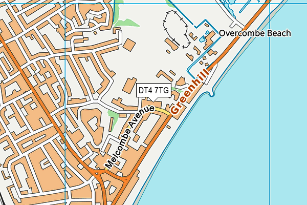 DT4 7TG map - OS VectorMap District (Ordnance Survey) DT4 7TG map - OS VectorMap District (Ordnance Survey)