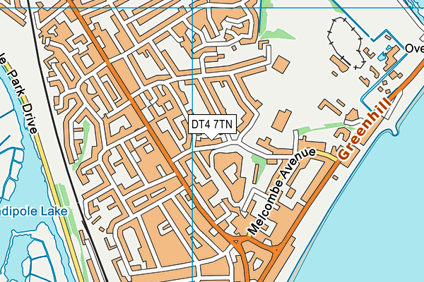 DT4 7TN map - OS VectorMap District (Ordnance Survey) DT4 7TN map - OS VectorMap District (Ordnance Survey)