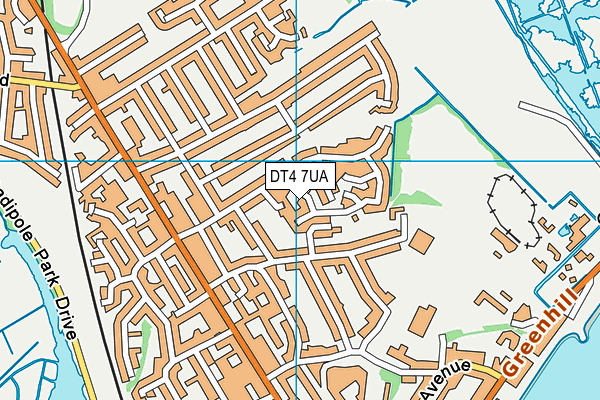 DT4 7UA map - OS VectorMap District (Ordnance Survey) DT4 7UA map - OS VectorMap District (Ordnance Survey)