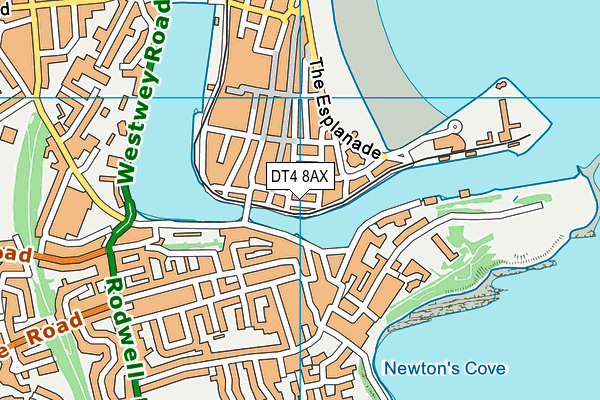 DT4 8AX map - OS VectorMap District (Ordnance Survey) DT4 8AX map - OS VectorMap District (Ordnance Survey)