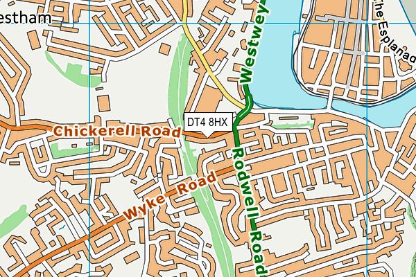 DT4 8HX map - OS VectorMap District (Ordnance Survey)