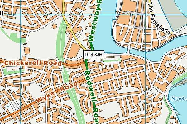 DT4 8JH map - OS VectorMap District (Ordnance Survey) DT4 8JH map - OS VectorMap District (Ordnance Survey)
